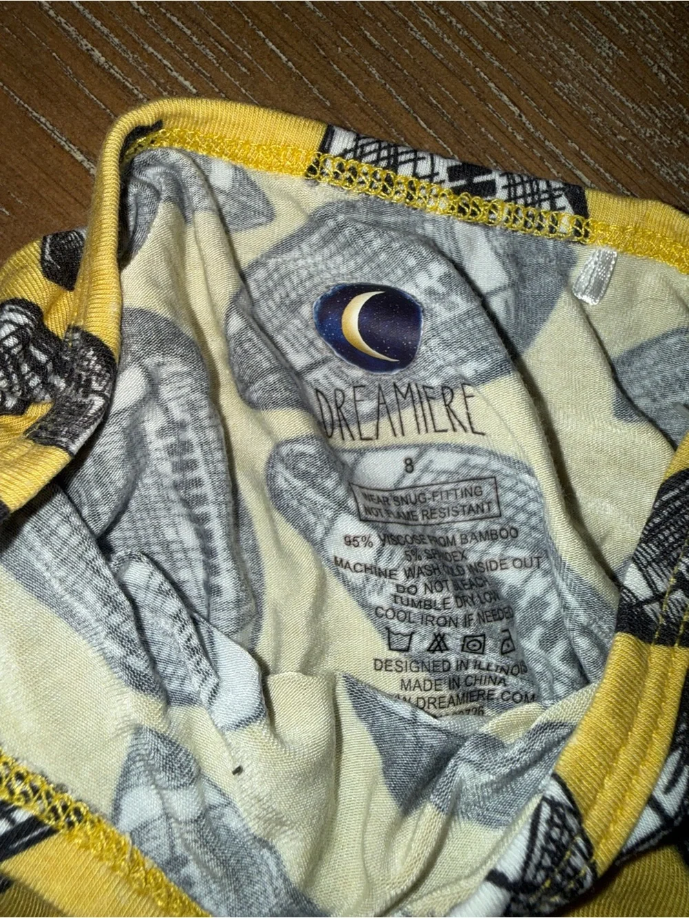 Dreamier Pjs Football Size 8 Bamboo